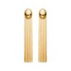 Pendientes Luxenter Óvalo Caida Oro