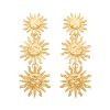 Pendientes Luxenter Triple Sol Oro