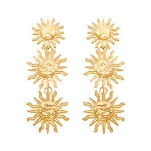 Pendientes Luxenter Triple Sol Oro