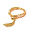 Pulsera Luxenter Oro Perlas Coral