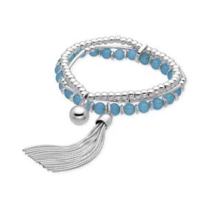 Pulsera Luxenter Plata Perlas Azul